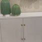 Fergus Buffet White Raffia and Gold