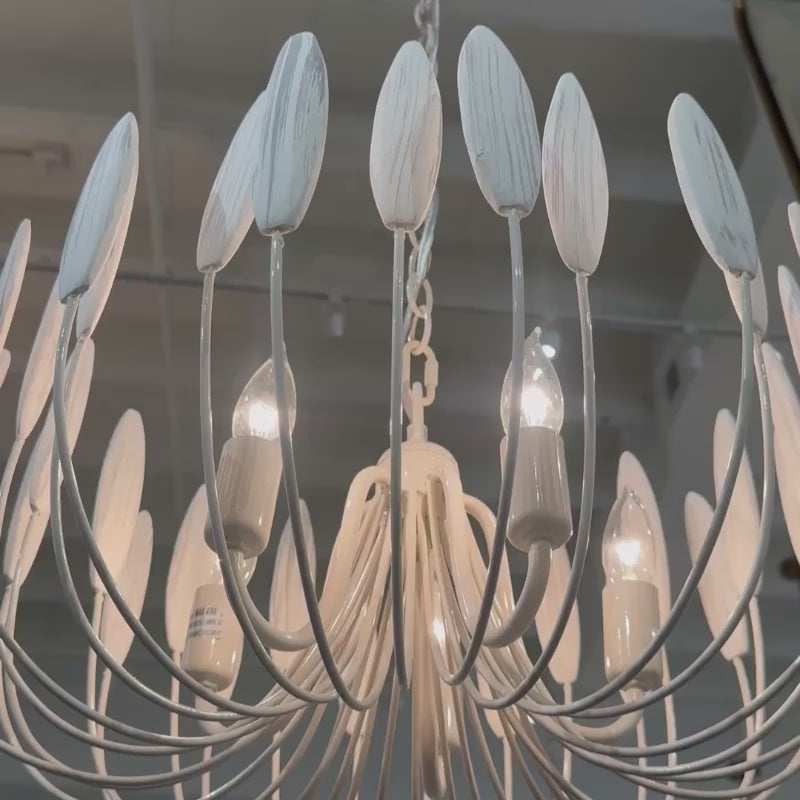 Milano Chandelier Brushed White