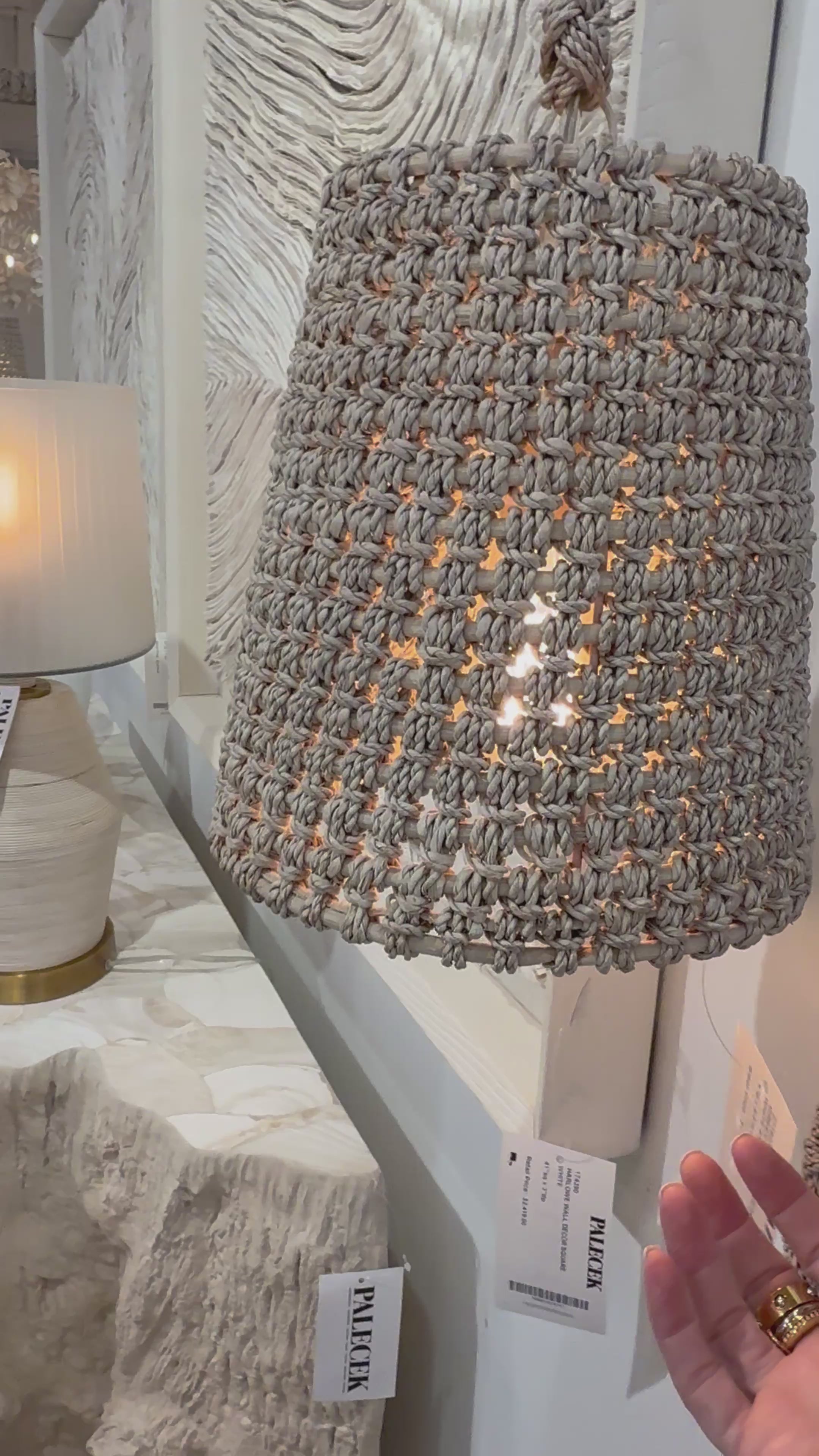 Palecek Green Oaks Wall Pendant White Sand – CLAYTON GRAY HOME