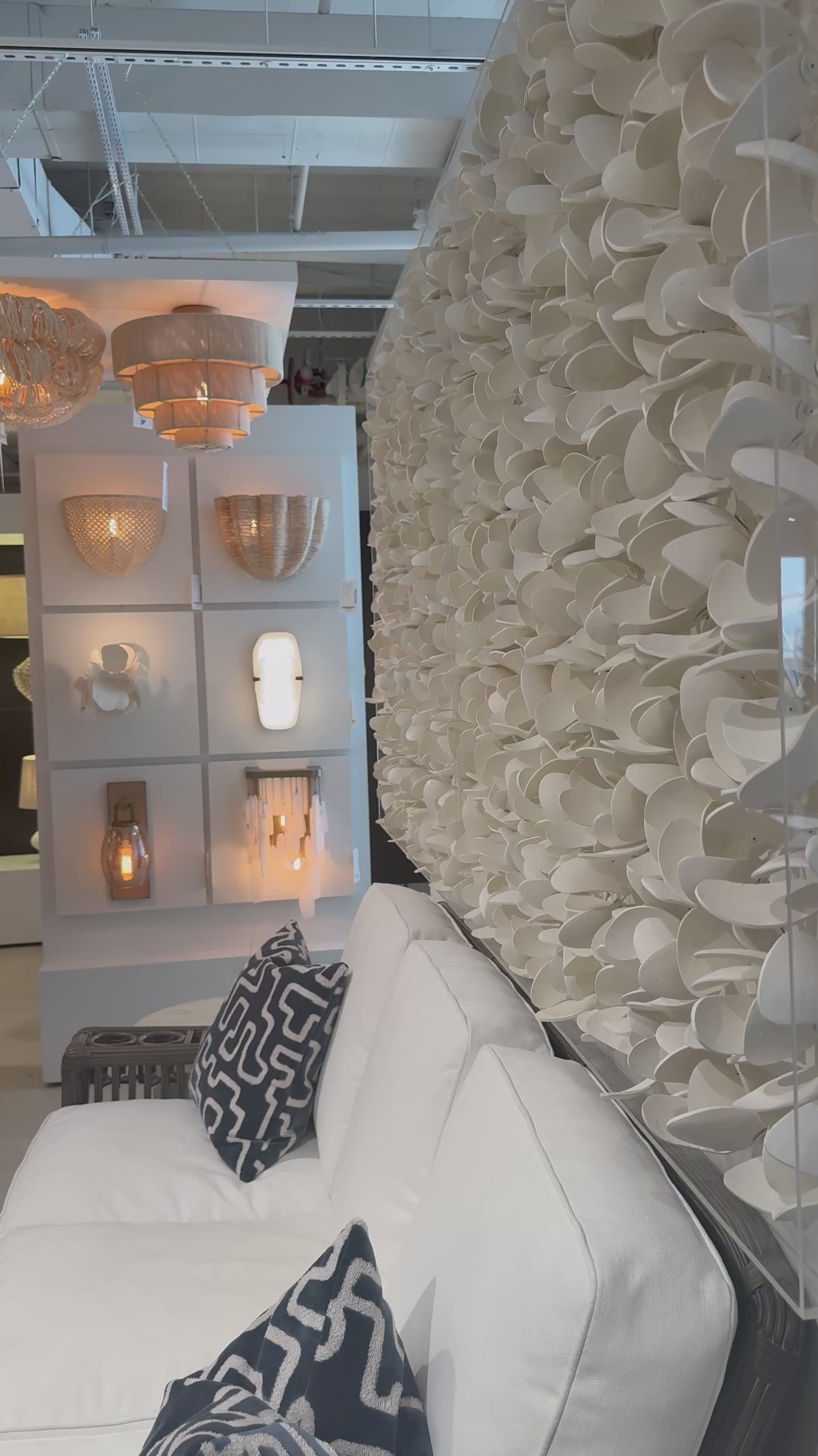 Palecek Monroe Semi Flush Mount Wood Beads – CLAYTON GRAY HOME