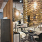 Natasha Chandelier Smoke Amber Glass