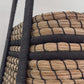 Ethan Basket Seagrass and Black Leather - multiple options