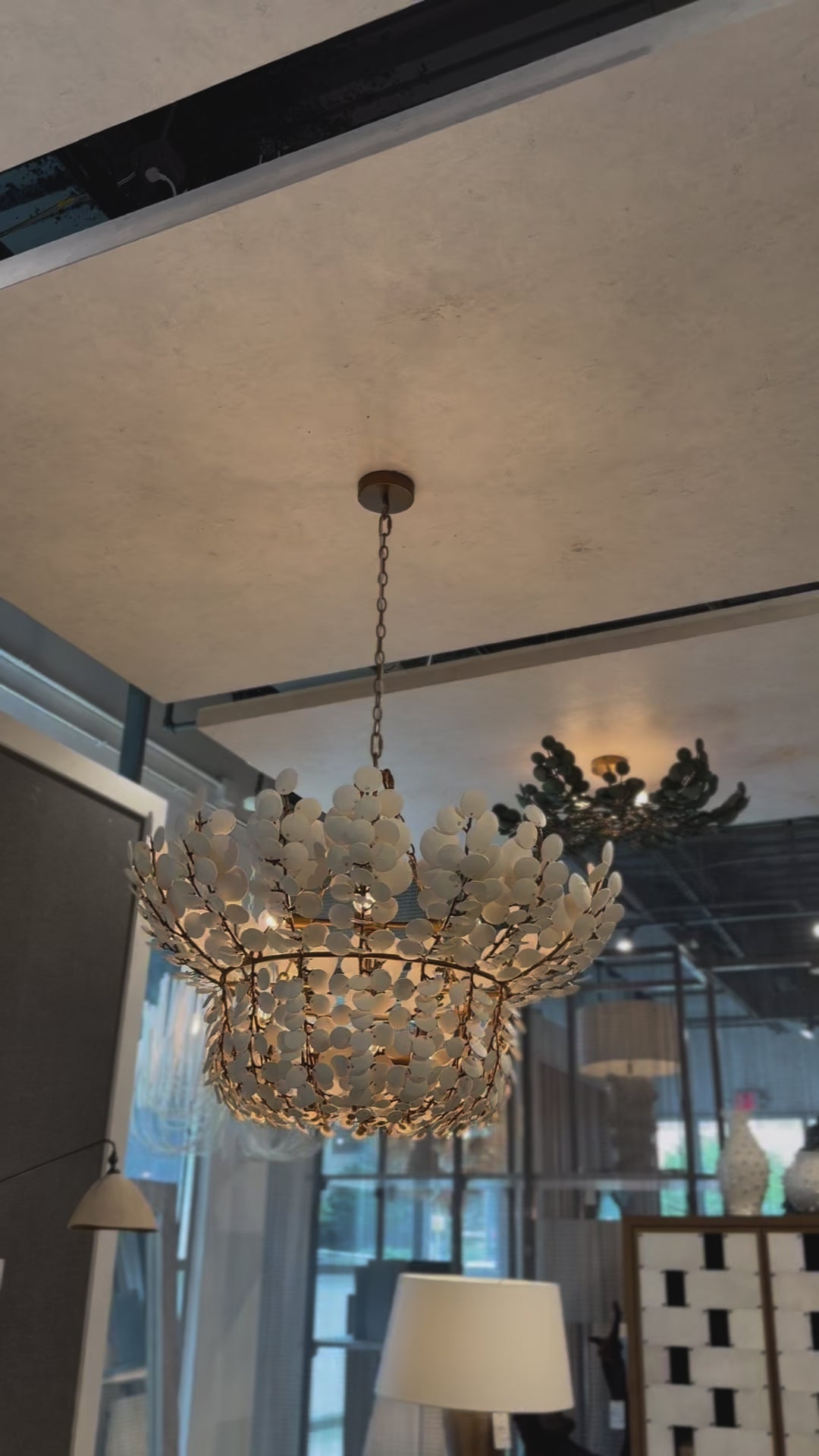 Arteriors Home Bilal Chandelier Ivory Coconut Shells – CLAYTON