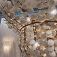 Bilal Chandelier Ivory Coconut Shells