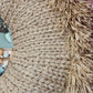Casey Mirror Round Natural Raffia