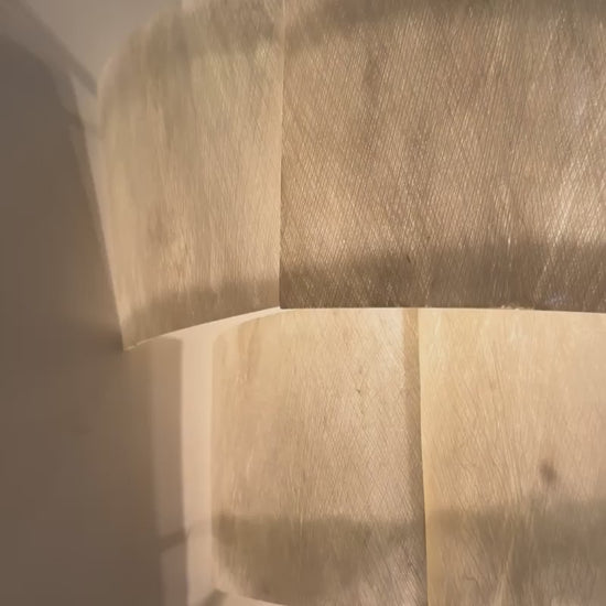 Marjorie Sconce Resin Coated Banana Bark