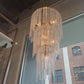 Raine Chandelier Clear Seedy Glass