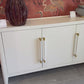 Fergus Buffet White Raffia and Gold