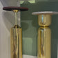 Alina Brass Side Table with Marble