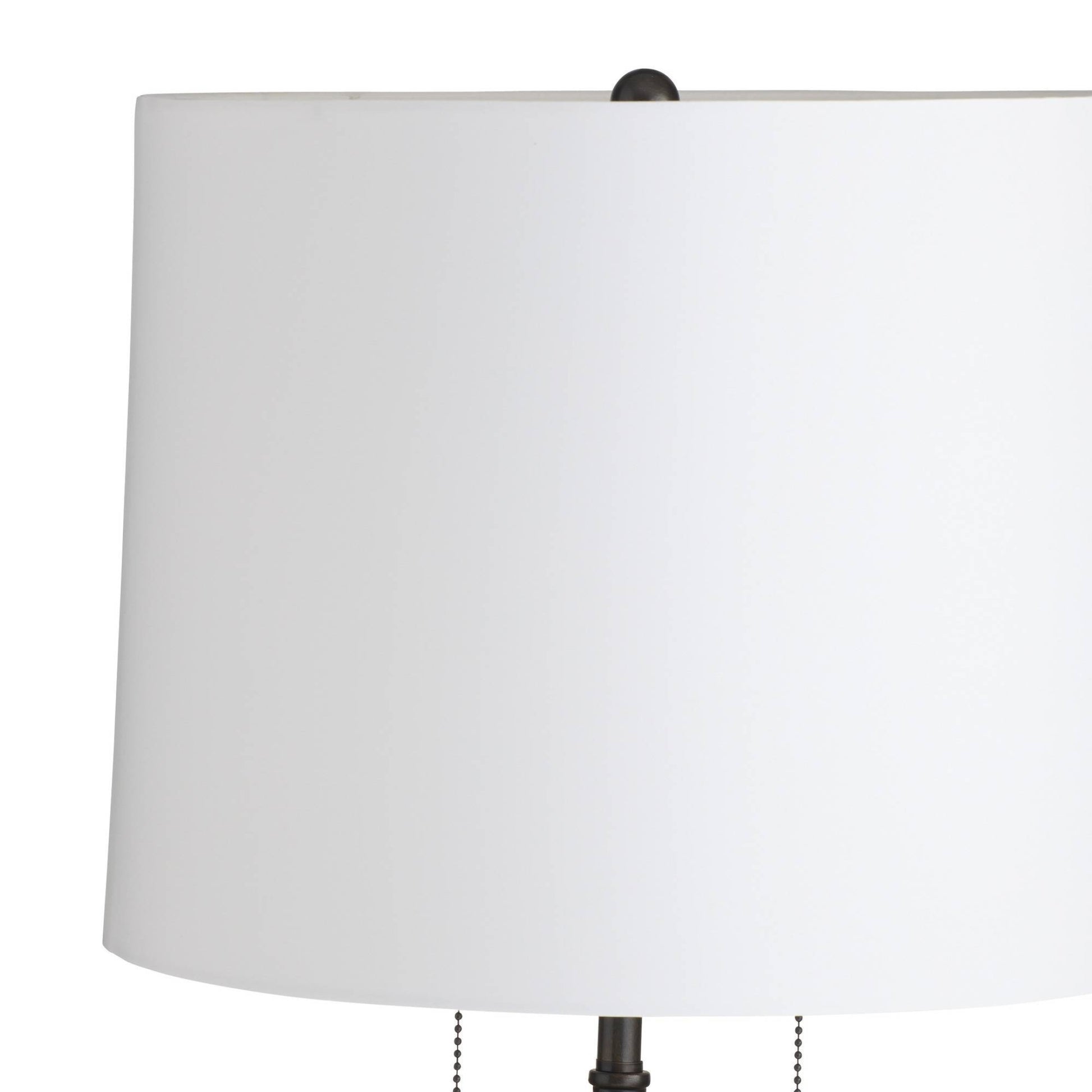 White lampshade on a white background