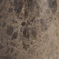 Close-up of a brown marble-like stone surface