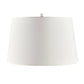 White lampshade on a white background