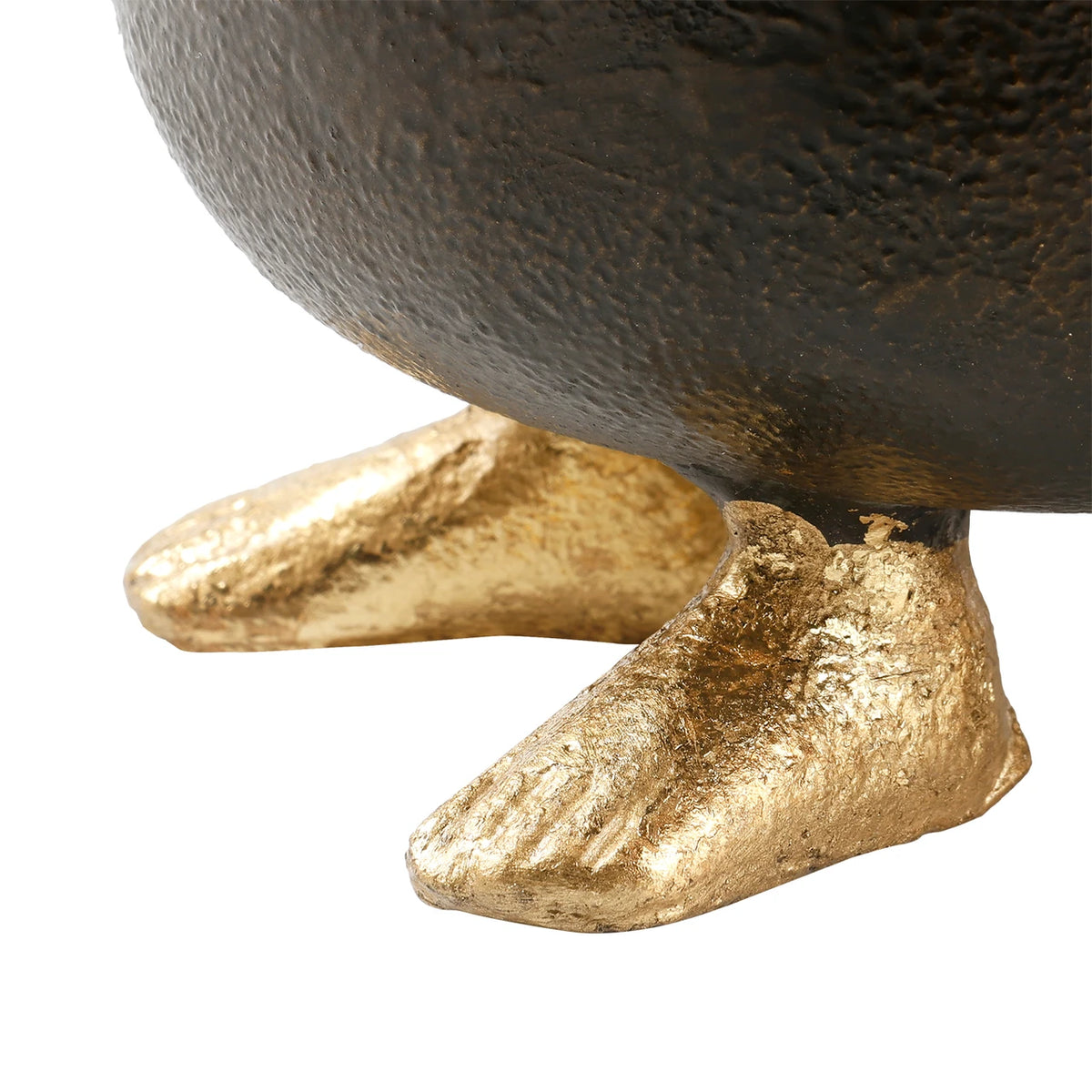 brass legs to a bronze decorative bowl