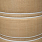 Quinn Stool Natural and White Leather