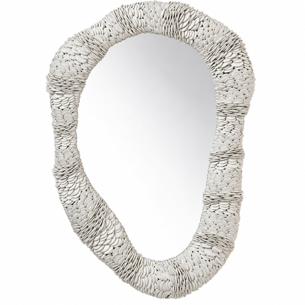 Reese Mirror White Wood