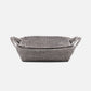 Roslyn Storage Basket Set Gray White