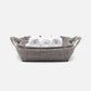 Roslyn Storage Basket Set Gray White