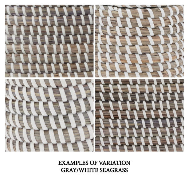 Roslyn Tall Basket Gray White
