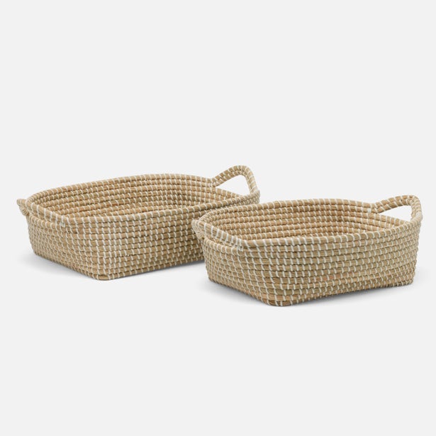 Roslyn Storage Basket Natural White