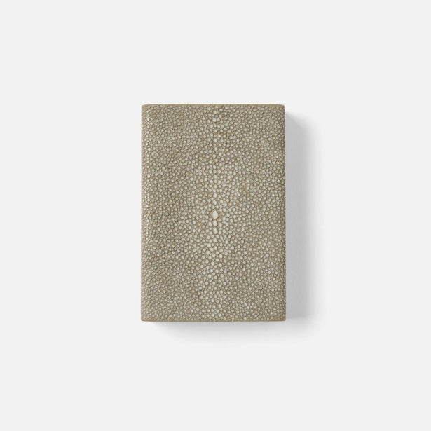 Textured notebook on a white background