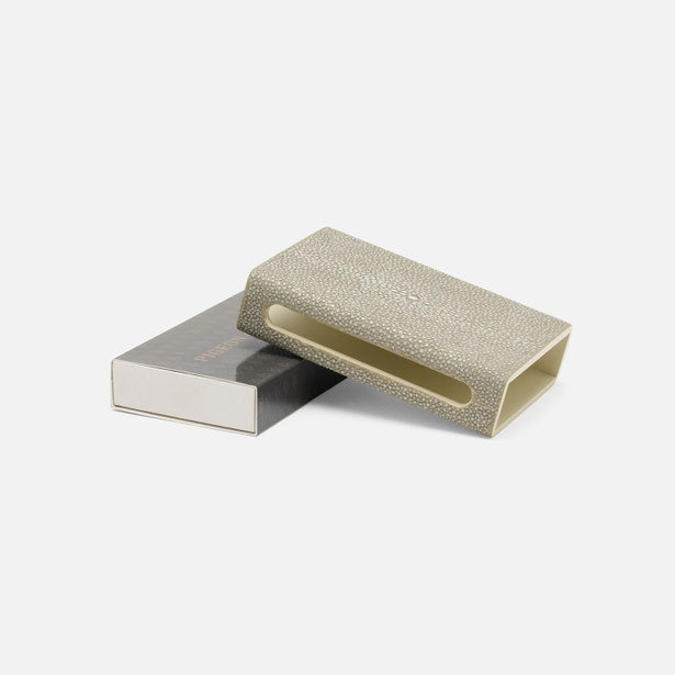 Gold textured eyeglass case on a white background