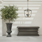 Dorsey Console Table Midnight Gray Stone