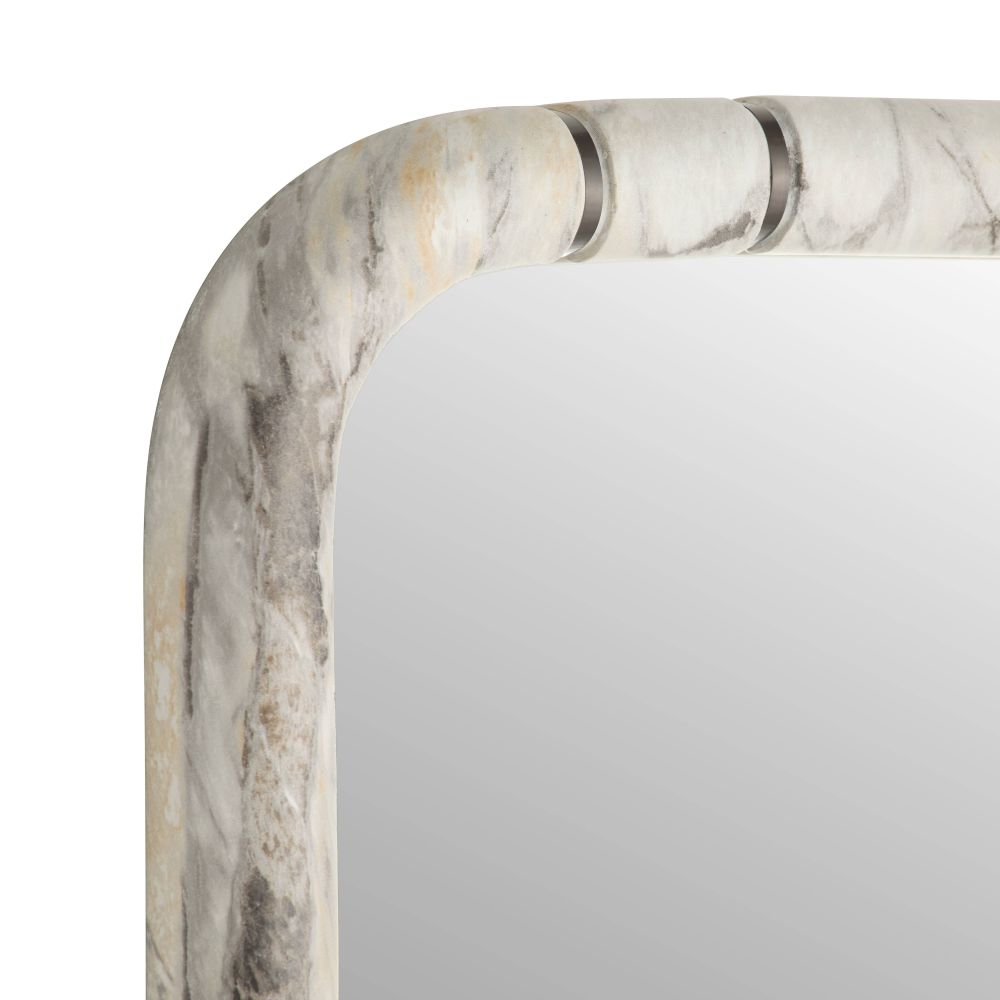 Close-up of a decorative item with marble-like pattern on a white background