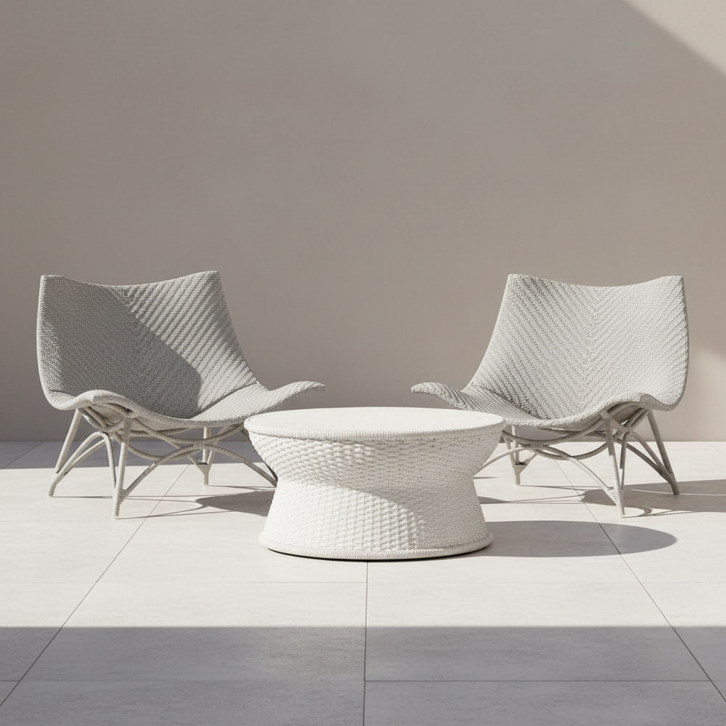 Margot Outdoor Lounge Chair Gray Rattan