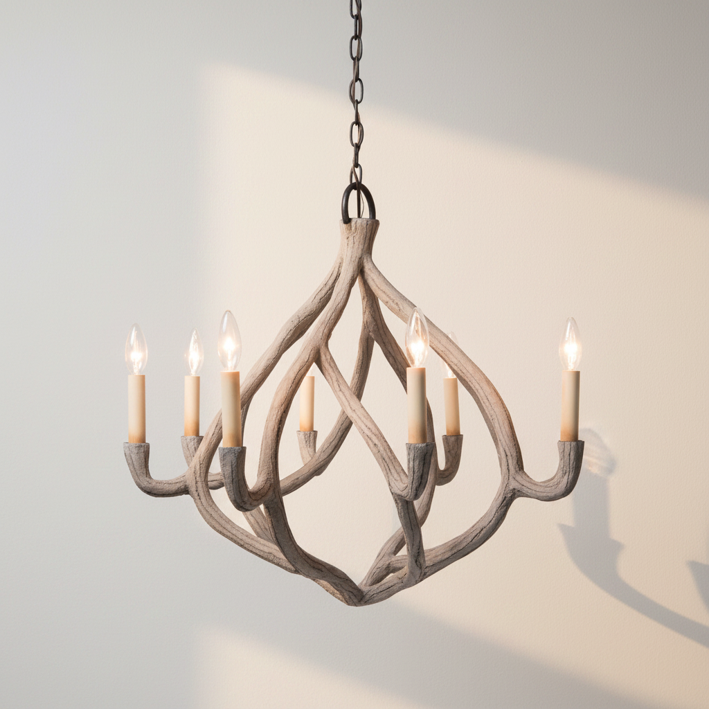 Ulla Chandelier Gray Concrete