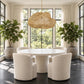 natural rattan pendant hung over a dining table