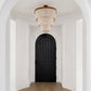 Patricia Chandelier Natural Coco Beads and Gold Metal
