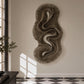 gray rattan wall art