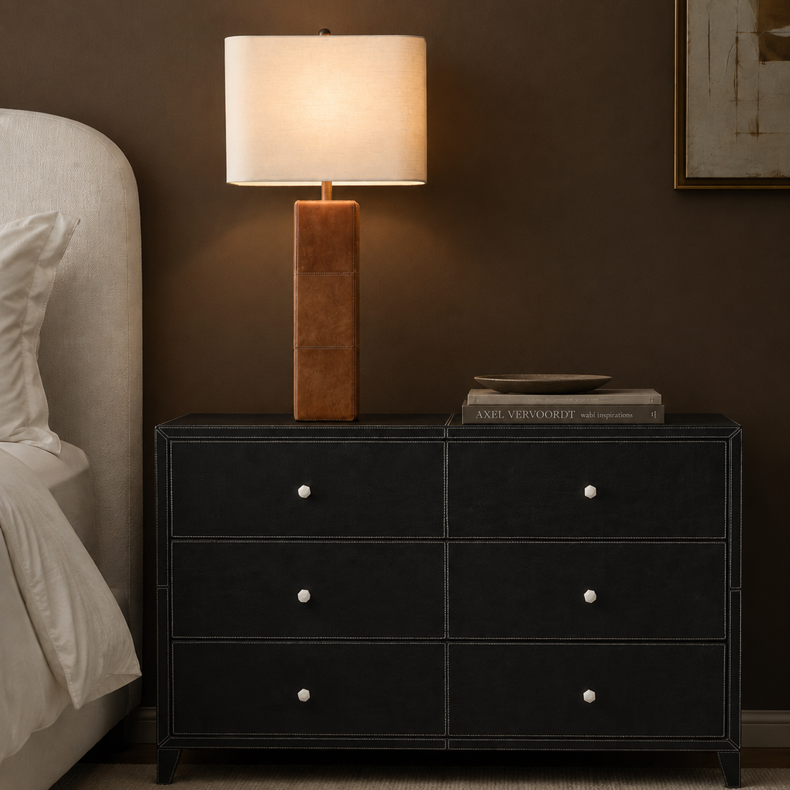 Jude Lamp Camel Leather