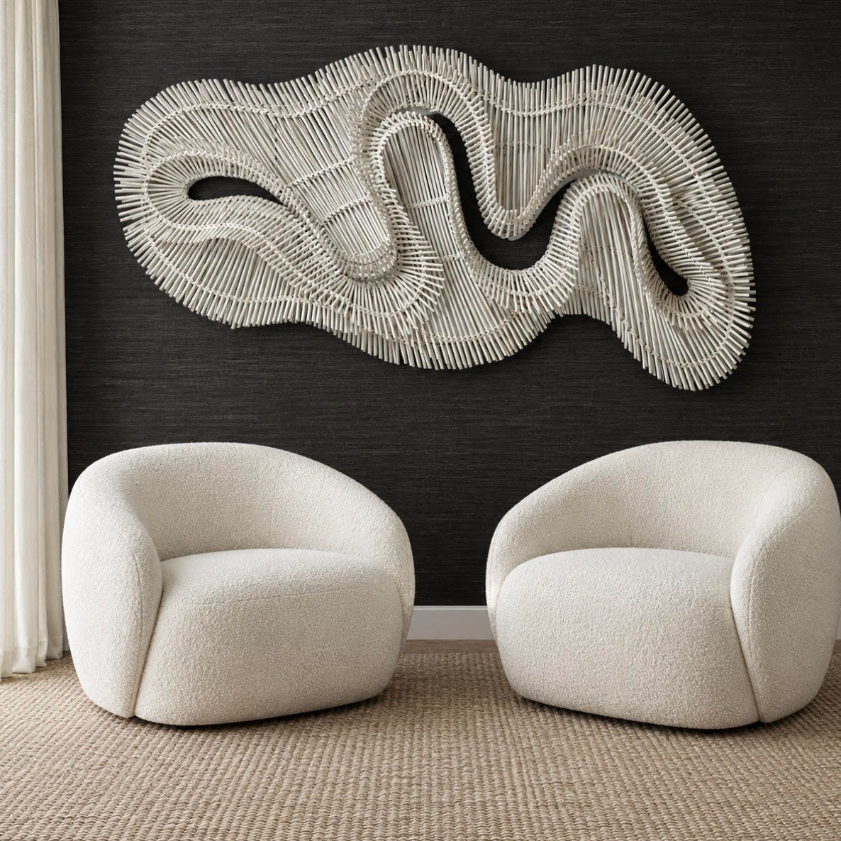 visual artwork in white