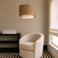 Nina Drum Chandelier Knotted Seagrass