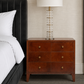York Double Nightstand Tobacco Leather