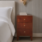 York Single Nightstand Tobacco Leather