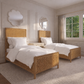 Isla Bed Twin Natural Peeled Rattan