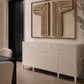 white buffet styled