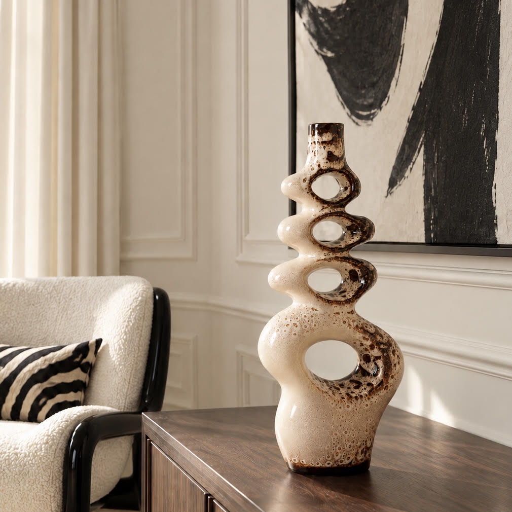 ceramic sculptural vase