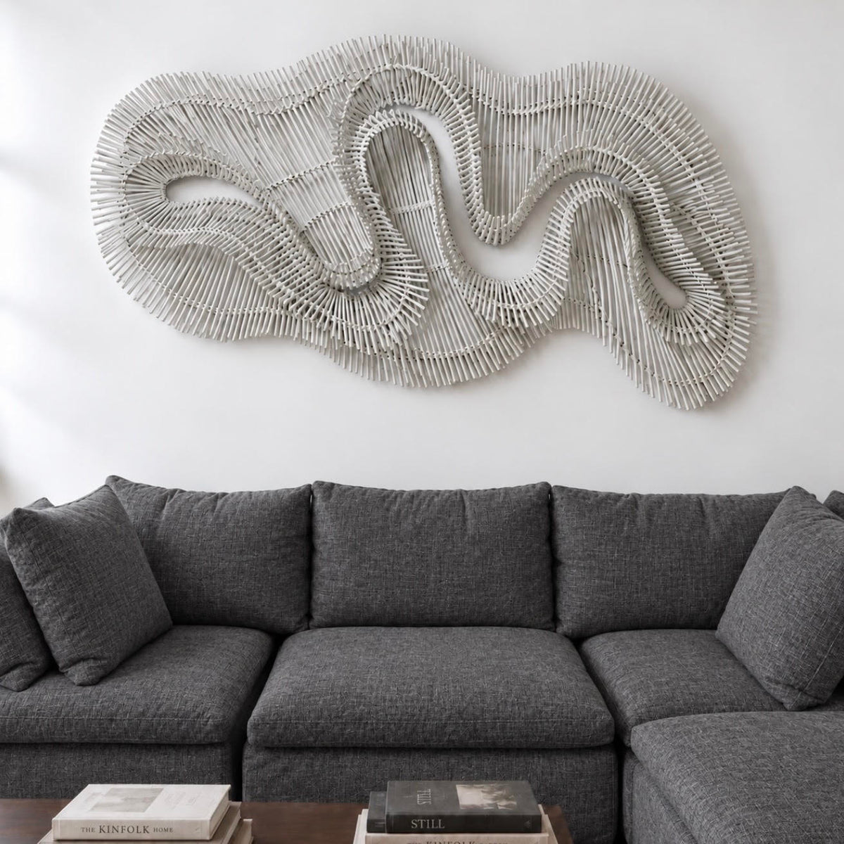 visual artwork in white