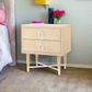 Adrian 2 Drawer Side Table Wheat