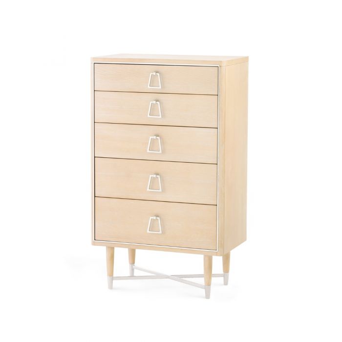 villa and house adrian tall 5 drawer wheat