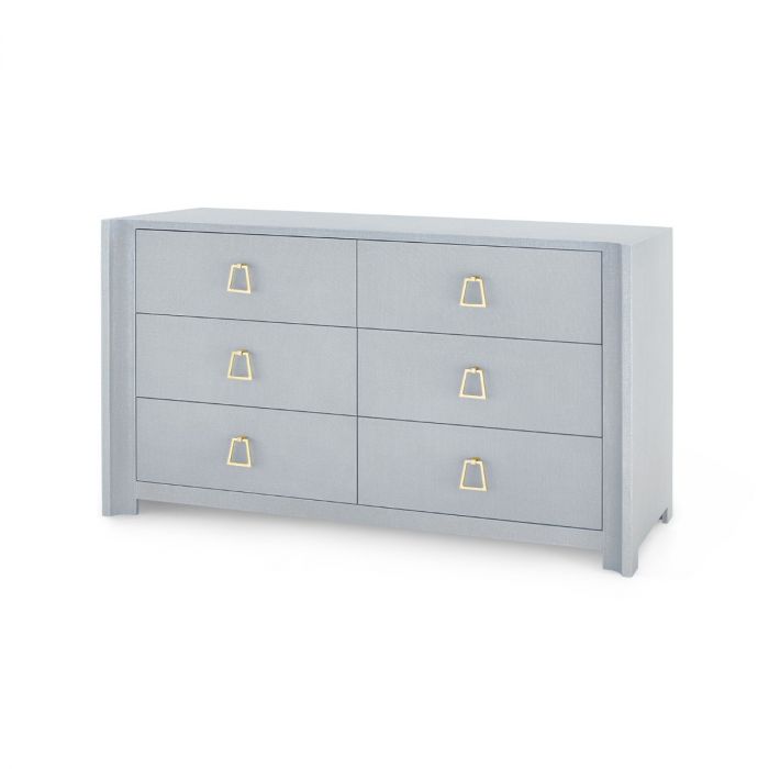 villa and house audrey 6 drawer grey