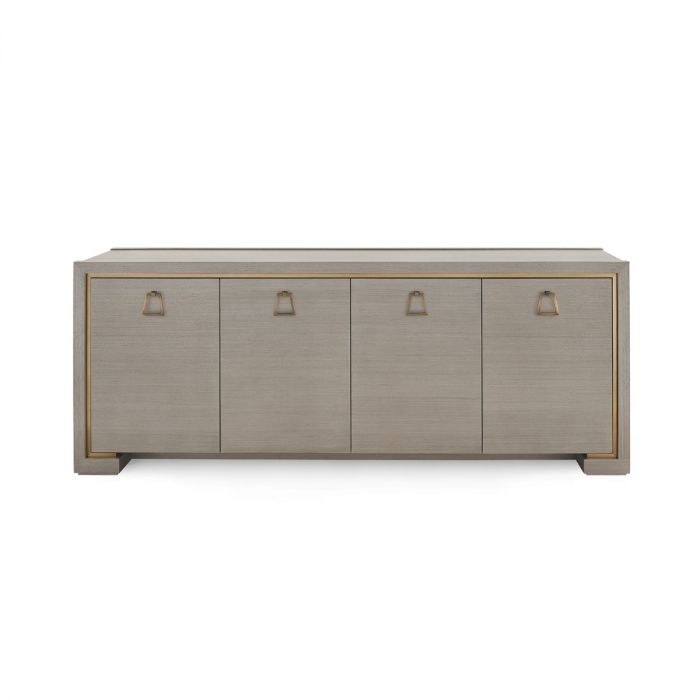 villa and house blake 4 door cabinet taupe gray front