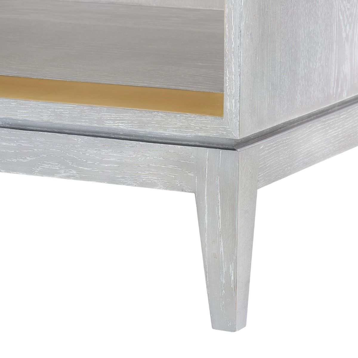 villa and house cameron one drawer side table grey leg