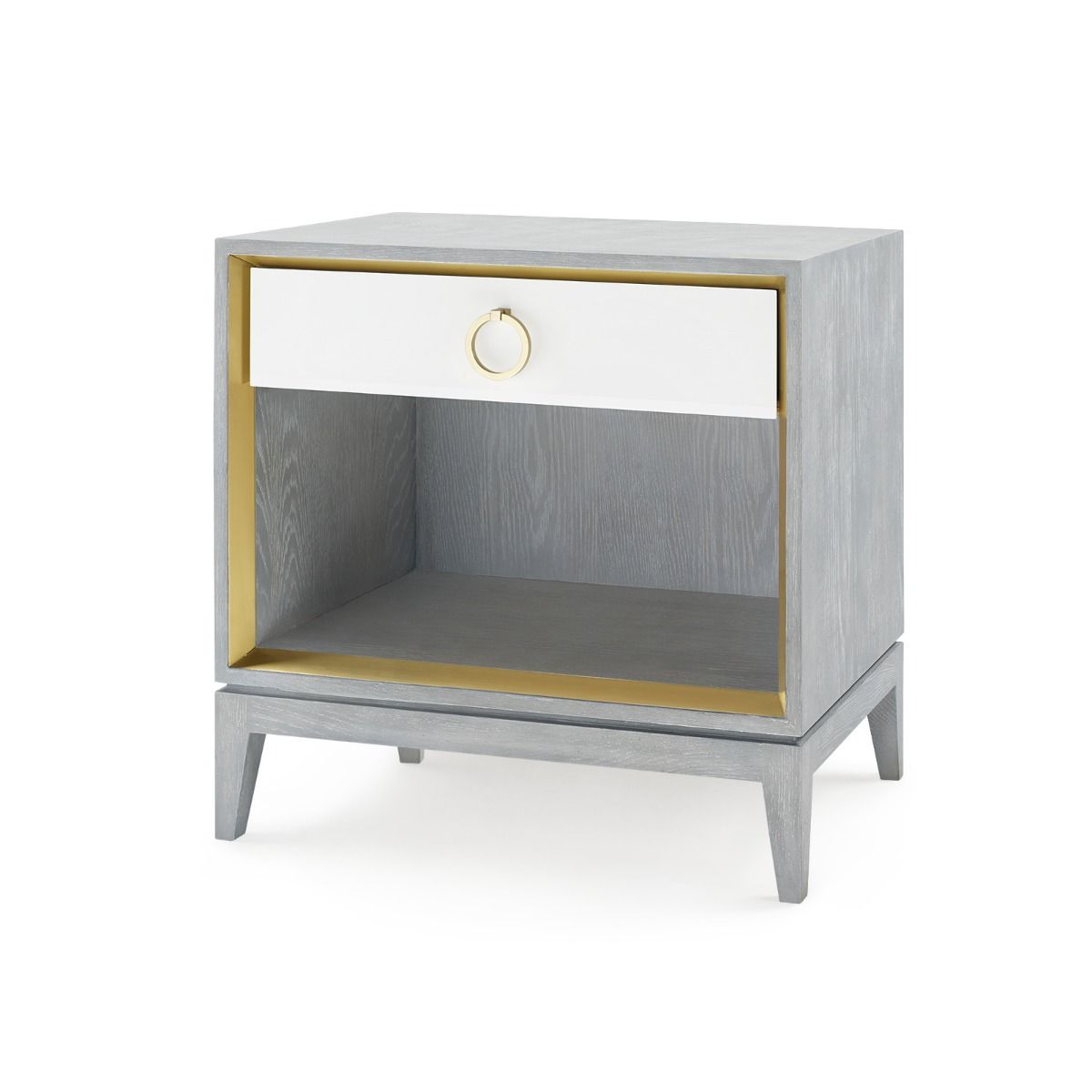 villa and house cameron one drawer side table grey