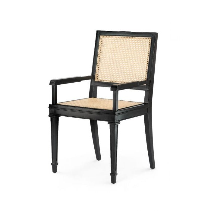 villa and house jansen arm chair black