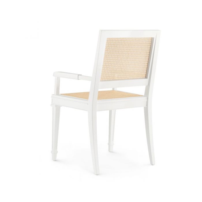 villa and house jansen arm chair white back