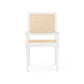 villa and house jansen arm chair white front